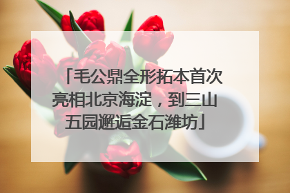 毛公鼎全形拓本首次亮相北京海淀，到三山五园邂逅金石潍坊