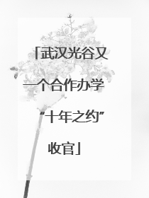 武汉光谷又一个合作办学“十年之约”收官