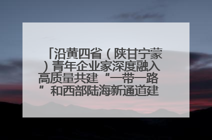 沿黄四省（陕甘宁蒙）青年企业家深度融入高质量共建“一带一路”和西部陆海新通道建设战略合作交流会在甘肃兰州召开