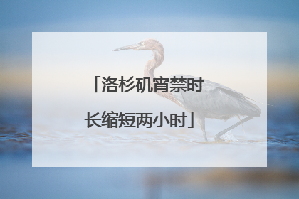 洛杉矶宵禁时长缩短两小时
