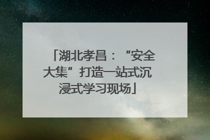 湖北孝昌：“安全大集”打造一站式沉浸式学习现场