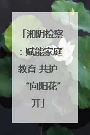 湘阴检察：赋能家庭教育 共护“向阳花”开
