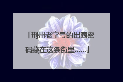 荆州老字号的出圈密码藏在这条街里……