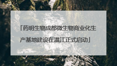 药明生物成都微生物商业化生产基地建设在温江正式启动