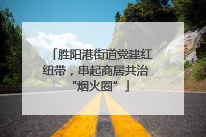胜阳港街道党建红纽带，串起商居共治 “烟火圈”