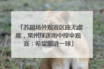 苏超场外观赛区座无虚席，常州球迷雨中撑伞观赛：希望能进一球