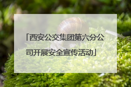 西安公交集团第六分公司开展安全宣传活动