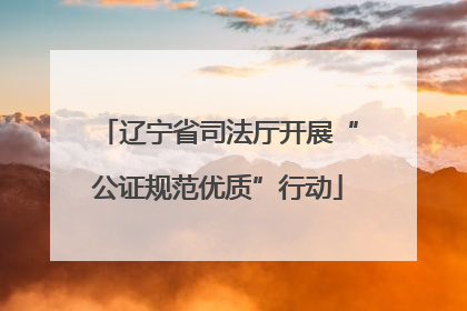 辽宁省司法厅开展“公证规范优质”行动