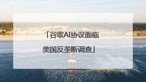 谷歌AI协议面临美国反垄断调查
