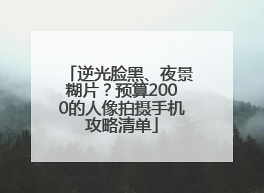 逆光脸黑、夜景糊片？预算2000的人像拍摄手机攻略清单