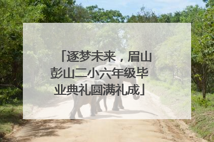 逐梦未来，眉山彭山二小六年级毕业典礼圆满礼成