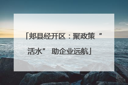 郏县经开区：聚政策“活水” 助企业远航