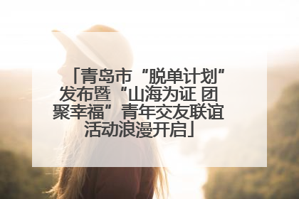 青岛市“脱单计划”发布暨“山海为证 团聚幸福”青年交友联谊活动浪漫开启