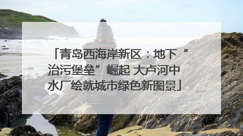 青岛西海岸新区：地下“治污堡垒”崛起 大卢河中水厂绘就城市绿色新图景