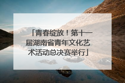 青春绽放！第十一届湖南省青年文化艺术活动总决赛举行