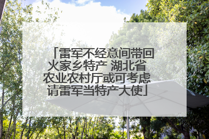 雷军不经意间带回火家乡特产 湖北省农业农村厅或可考虑请雷军当特产大使