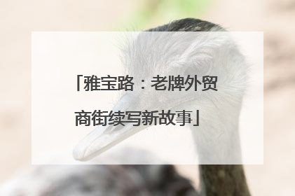雅宝路：老牌外贸商街续写新故事