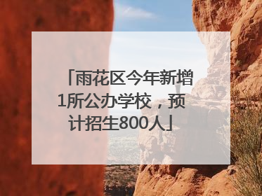 雨花区今年新增1所公办学校，预计招生800人