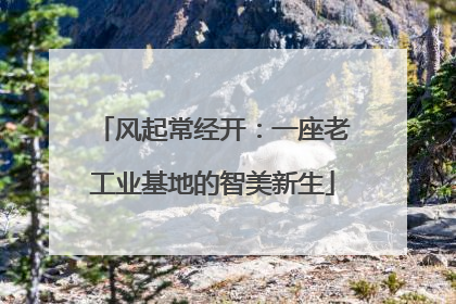 风起常经开：一座老工业基地的智美新生
