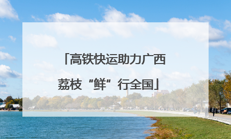 高铁快运助力广西荔枝“鲜”行全国