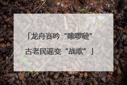 龙舟赛吟“嗦啰嗹” 古老民谣变“战歌”