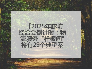 2025年廊坊经洽会倒计时：物流服务“样板间”将有29个典型案例呈现