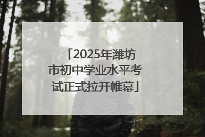 2025年潍坊市初中学业水平考试正式拉开帷幕