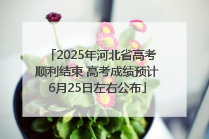 2025年河北省高考顺利结束 高考成绩预计6月25日左右公布