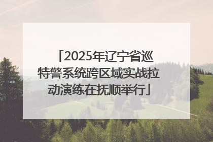2025年辽宁省巡特警系统跨区域实战拉动演练在抚顺举行