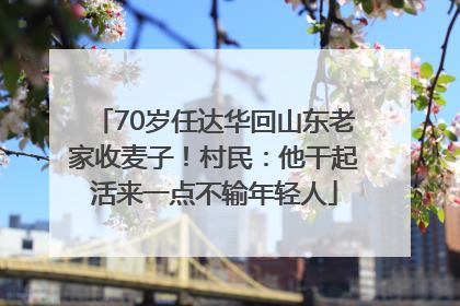 70岁任达华回山东老家收麦子！村民：他干起活来一点不输年轻人